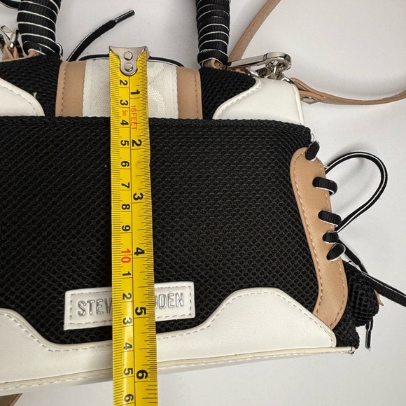 Steve Madden Diego bag and sneakers  set sz 8.5, black and brown bag and shoes - Picture 9 of 16